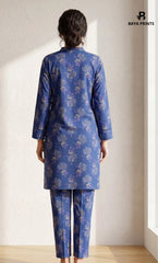 2PC Unstitched Printed Lawn Suit -Orlina