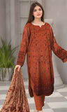 3PC Unstitched Embroidered Viscose Suit NA-08