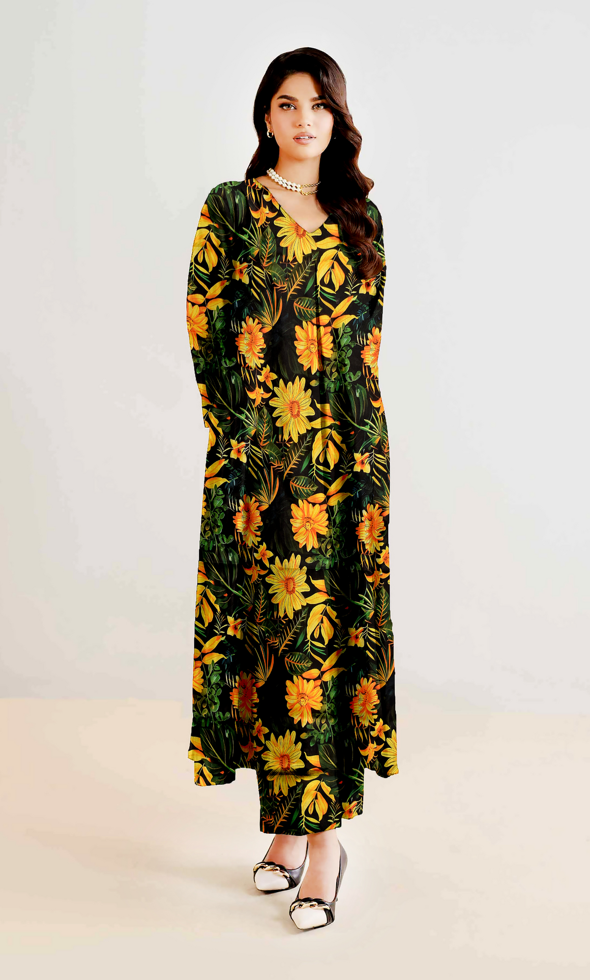 2PC Unstitched Digital Printed Lawn Suit  - BA-V2-05