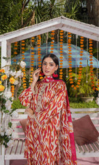 3 Piece Unstitched Printed Lawn Suit -BA-V7