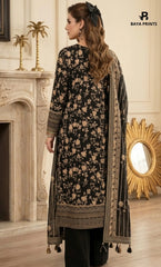 3PC Printed Lawn | Unstitched |  B&S
