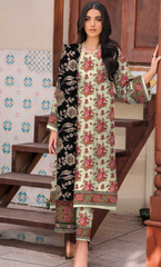 3 Piece Printed Unstitched Lawn Suit | BA-VOL-10-09