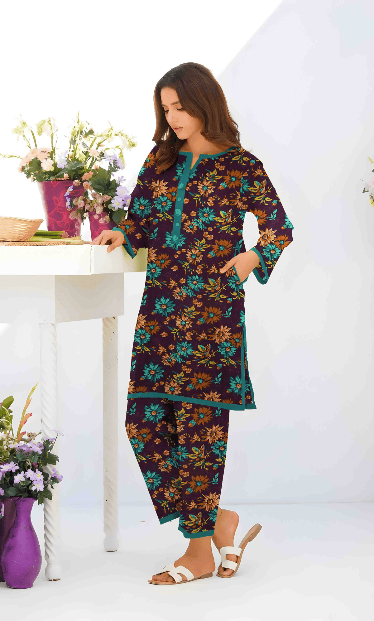 2PC Unstitched Khadar Suit -US-K1 -05