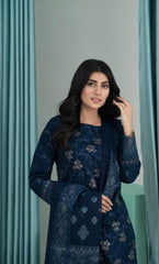 3PC Embroidered Unstitched Lawn Suit -Z 08