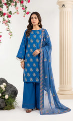 3PC Premium Embroidered Karandi | Unstitched | Nazakat - 03