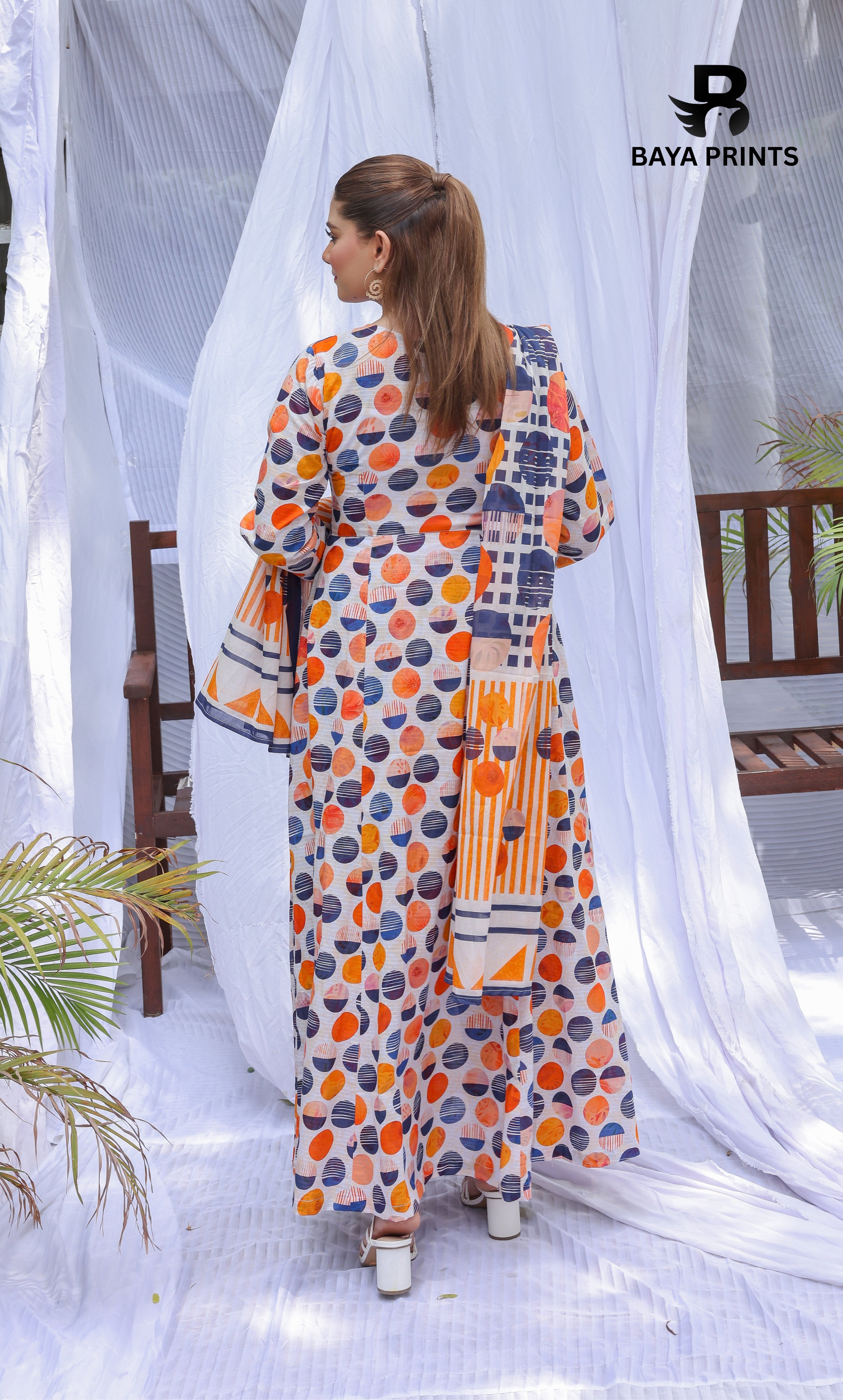 3 Piece Unstitched Printed Lawn Suit -BA-V25-1