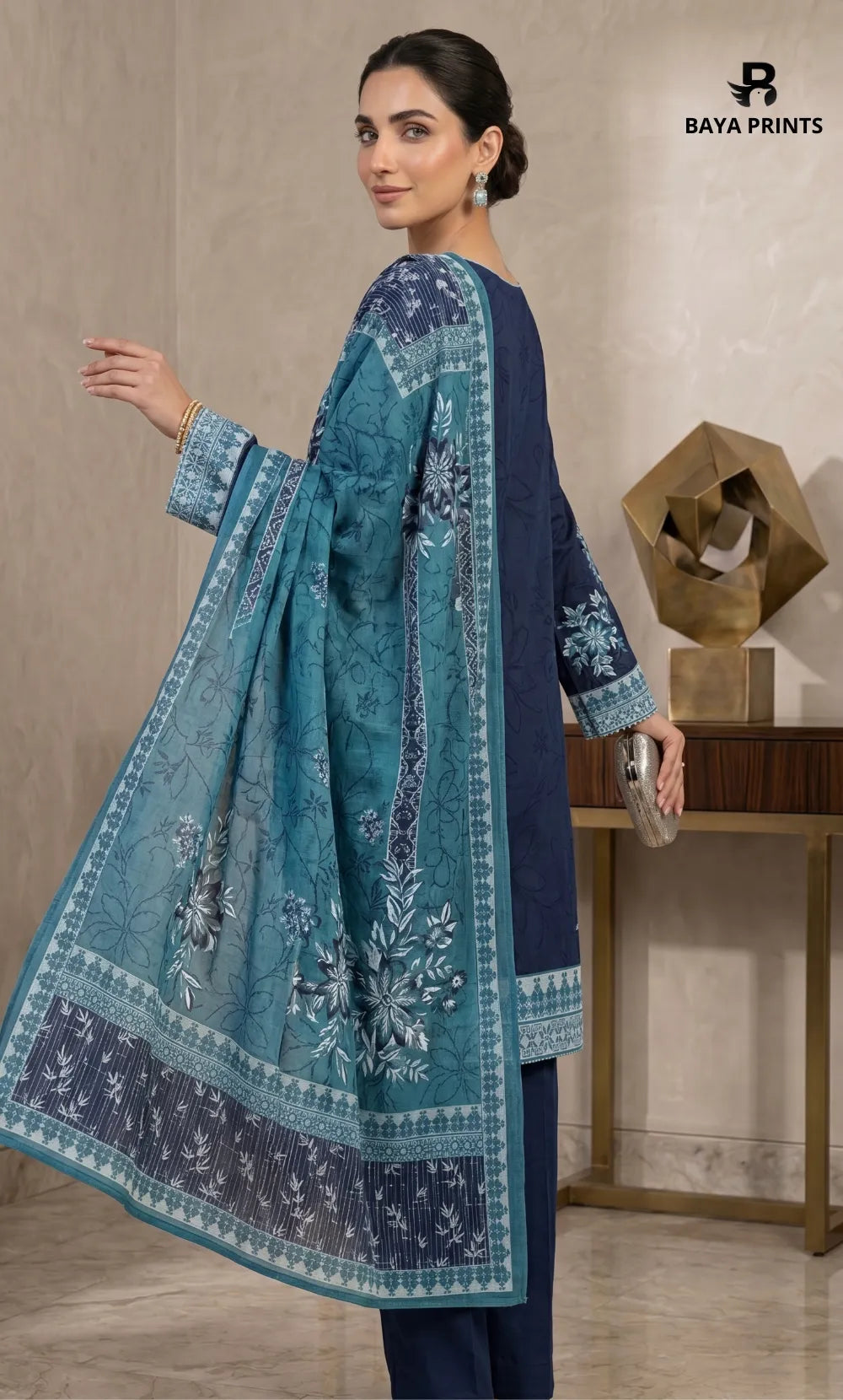 3PC Printed Lawn | Unstitched |  V23