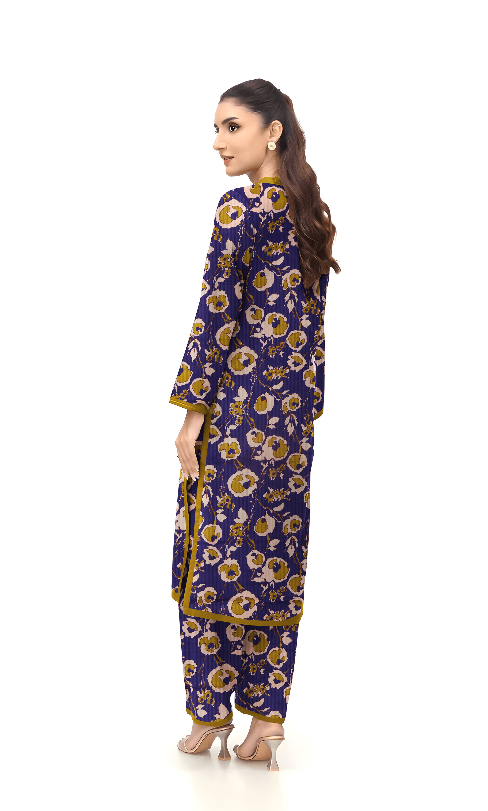 2PC Premium Linen Unstitched-DE V6 -024