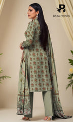 3 Piece Unstitched Karandi Suit BA-V10-14