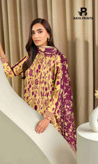 3 Piece Unstitched Printed Lawn Suit -BA-V28-4