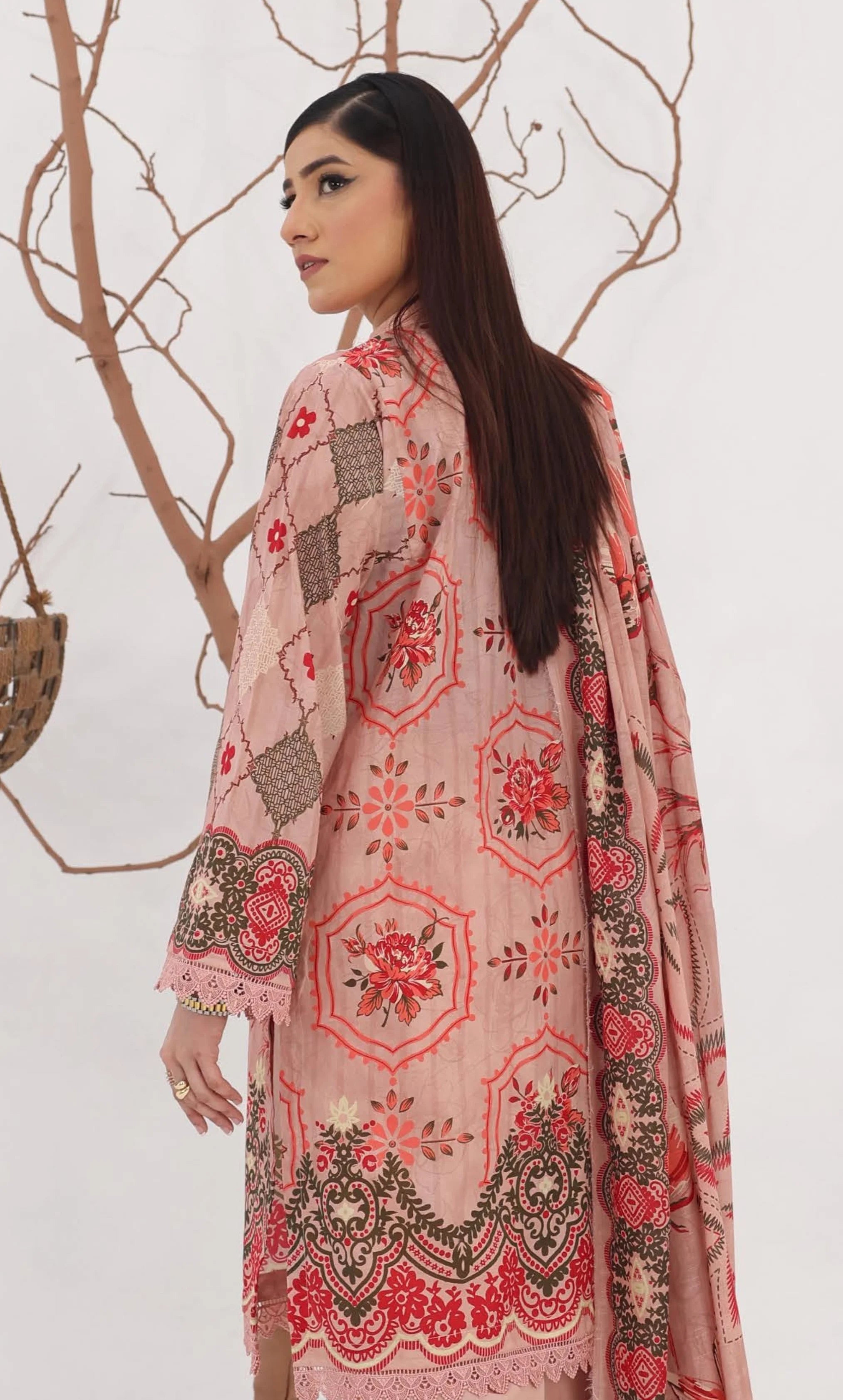 3 Piece Printed Unstitched Lawn Suit | ET-03