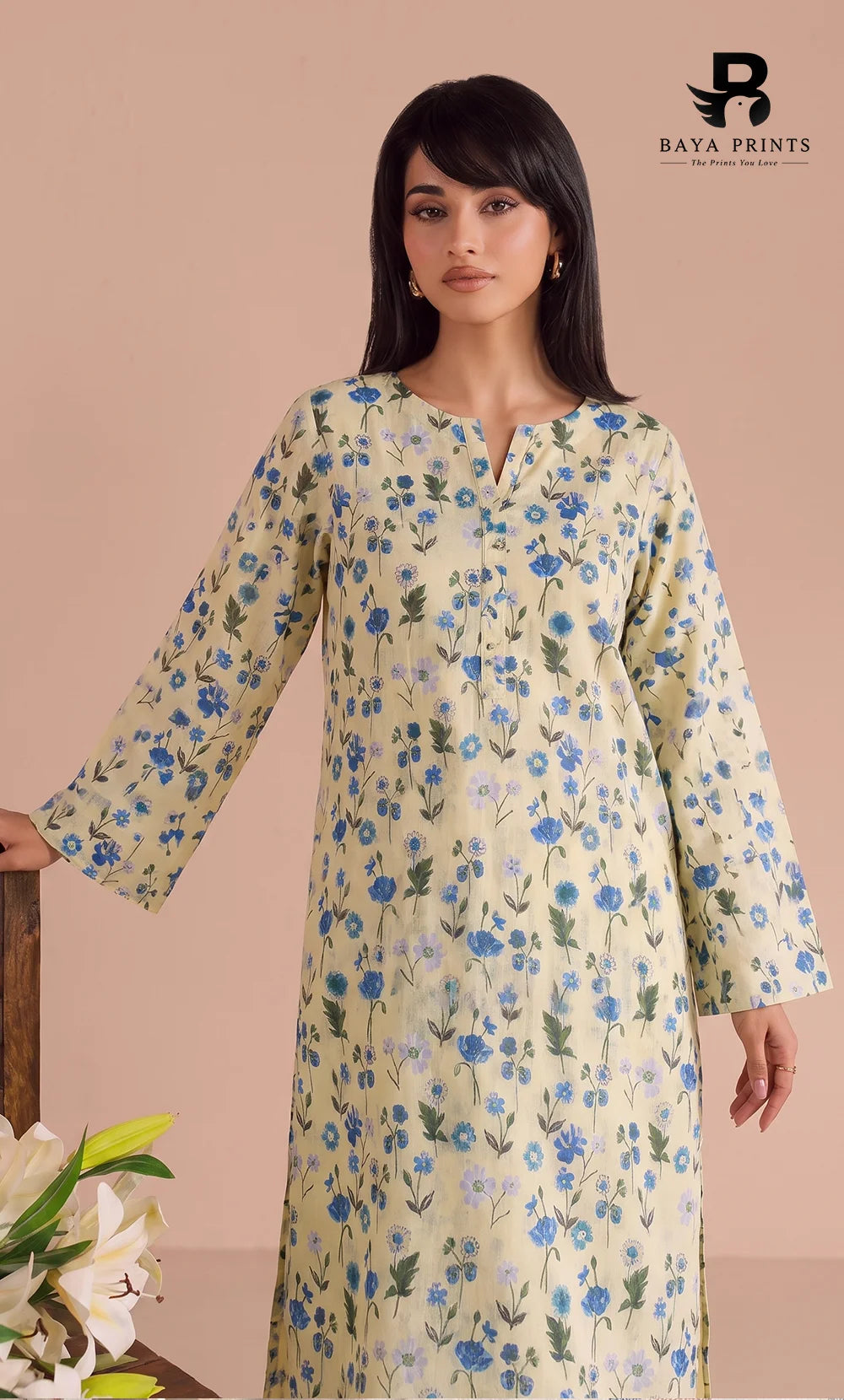 2PC printed cotton | Unstitched | BA-V1- | 5 Pari