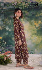 2PC printed cotton | Unstitched | BA-V1- | 7 Pari