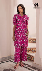 2PC printed cotton | Unstitched | BA-V1- | 8 Pari