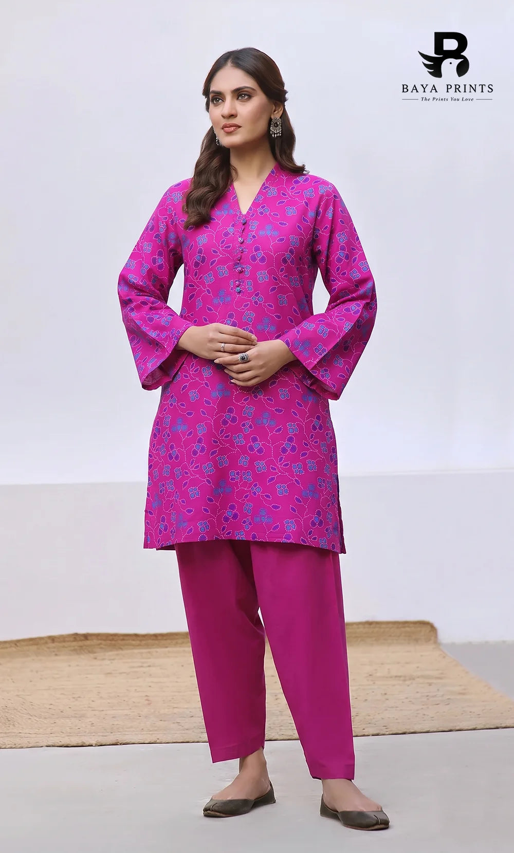 2 Piece Printed Khaddar | Unstitched | BA-V117-6