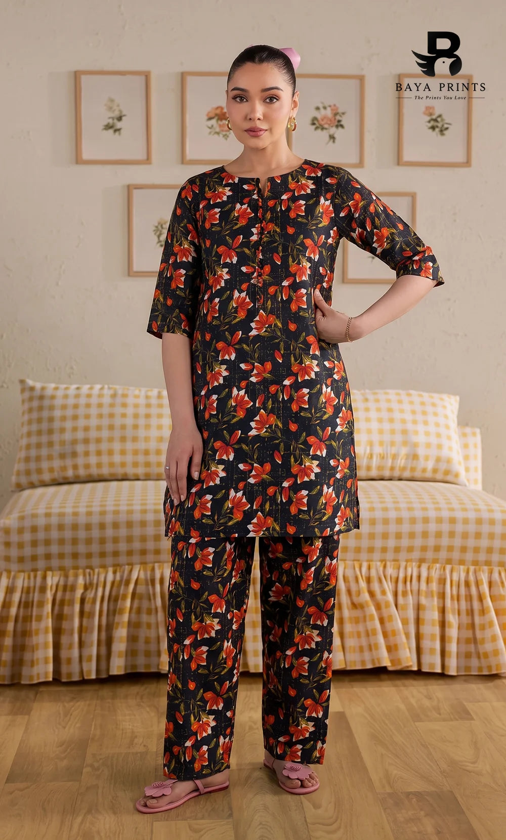 2PC printed cotton | Unstitched | BA-V1- | 10 Pari