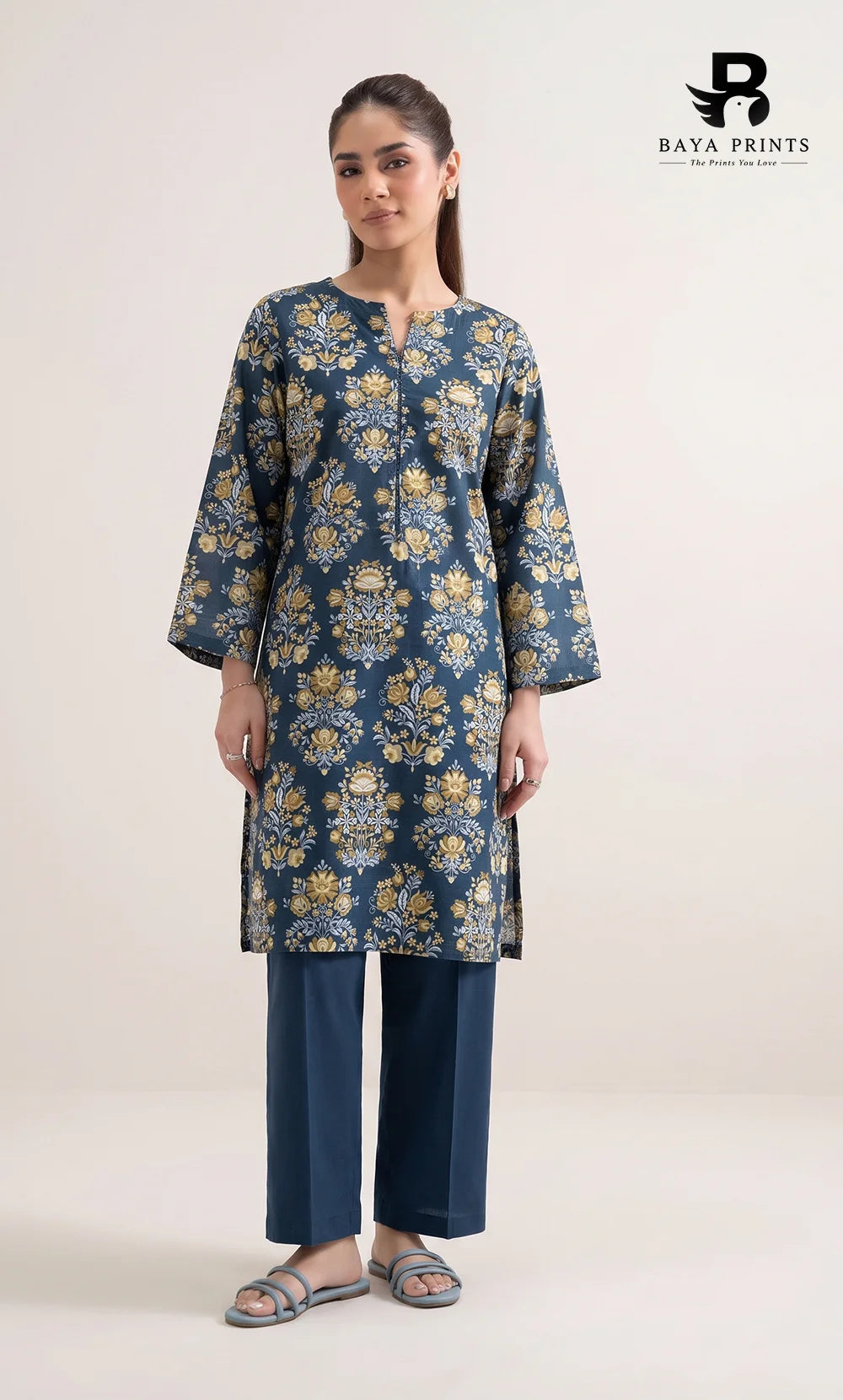 2 Piece Printed Khaddar | Unstitched | BA-V117-8