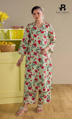 2PC printed cotton | Unstitched | BA-V1- | 11 Pari