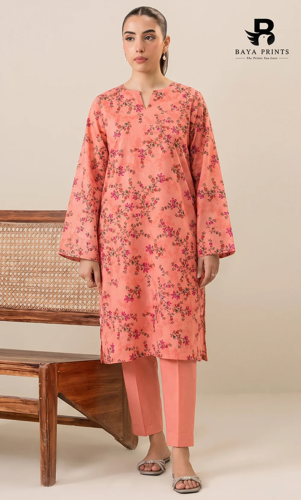 2 Piece Printed Khaddar | Unstitched | BA-V117-9