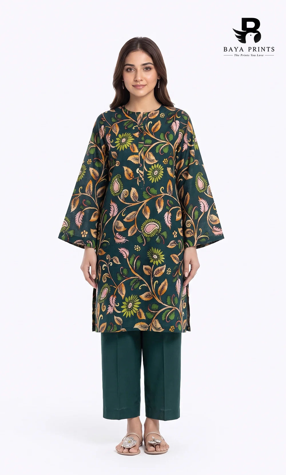 2 Piece Printed Khaddar | Unstitched | BA-V117-15