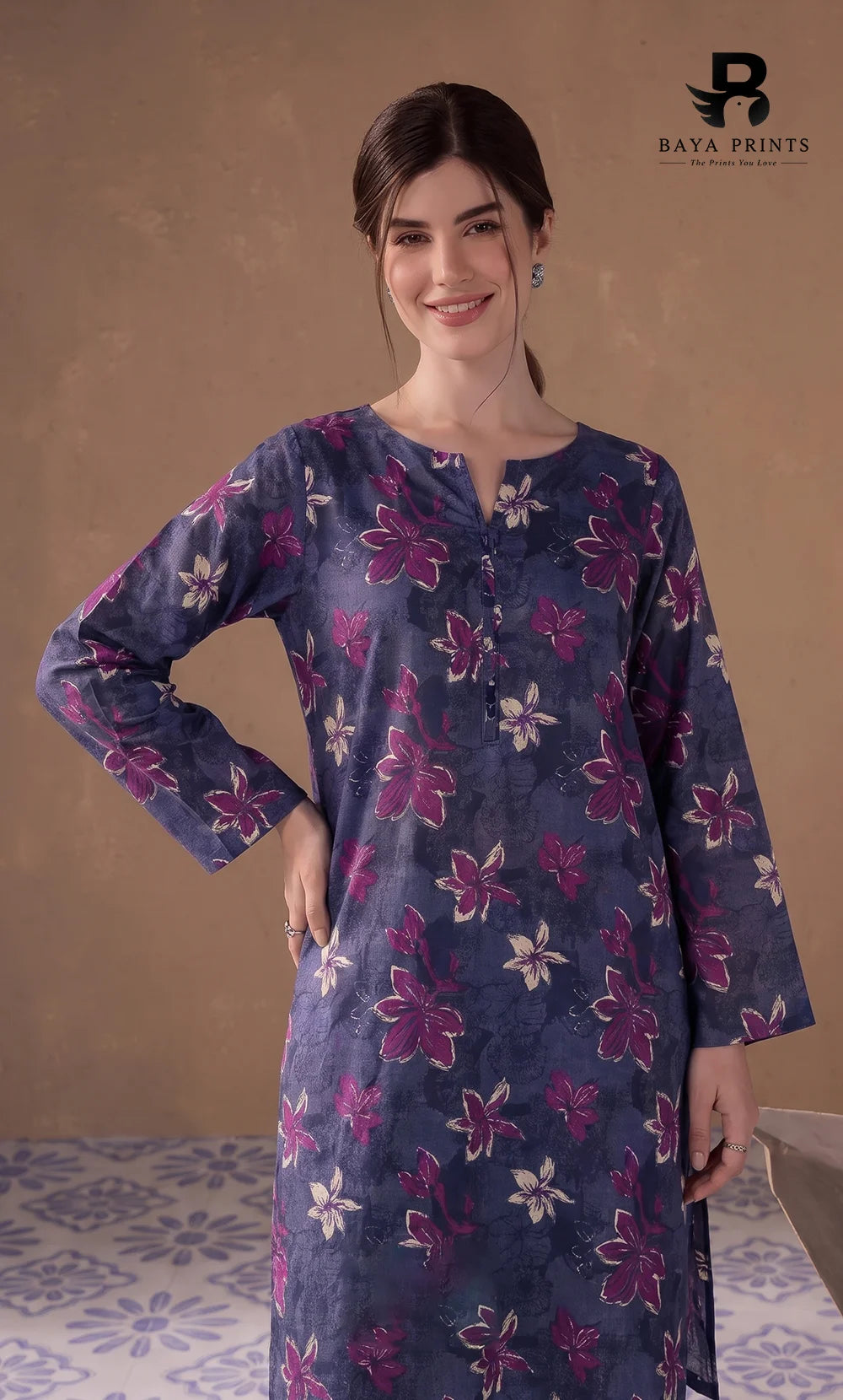 2PC printed cotton | Unstitched | BA-V1- | 12 Pari