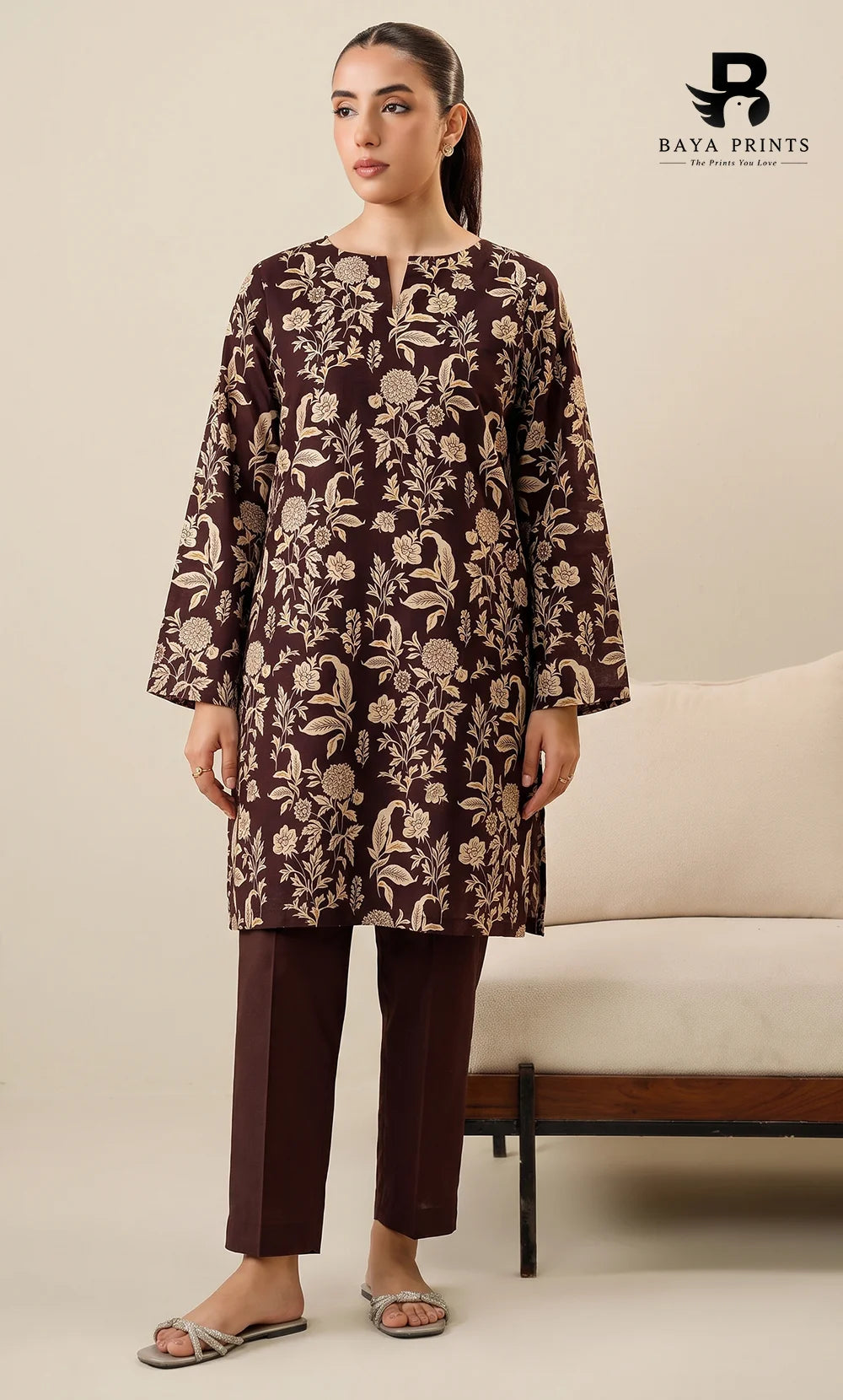 2 Piece Printed Khaddar | Unstitched | BA-V117-12
