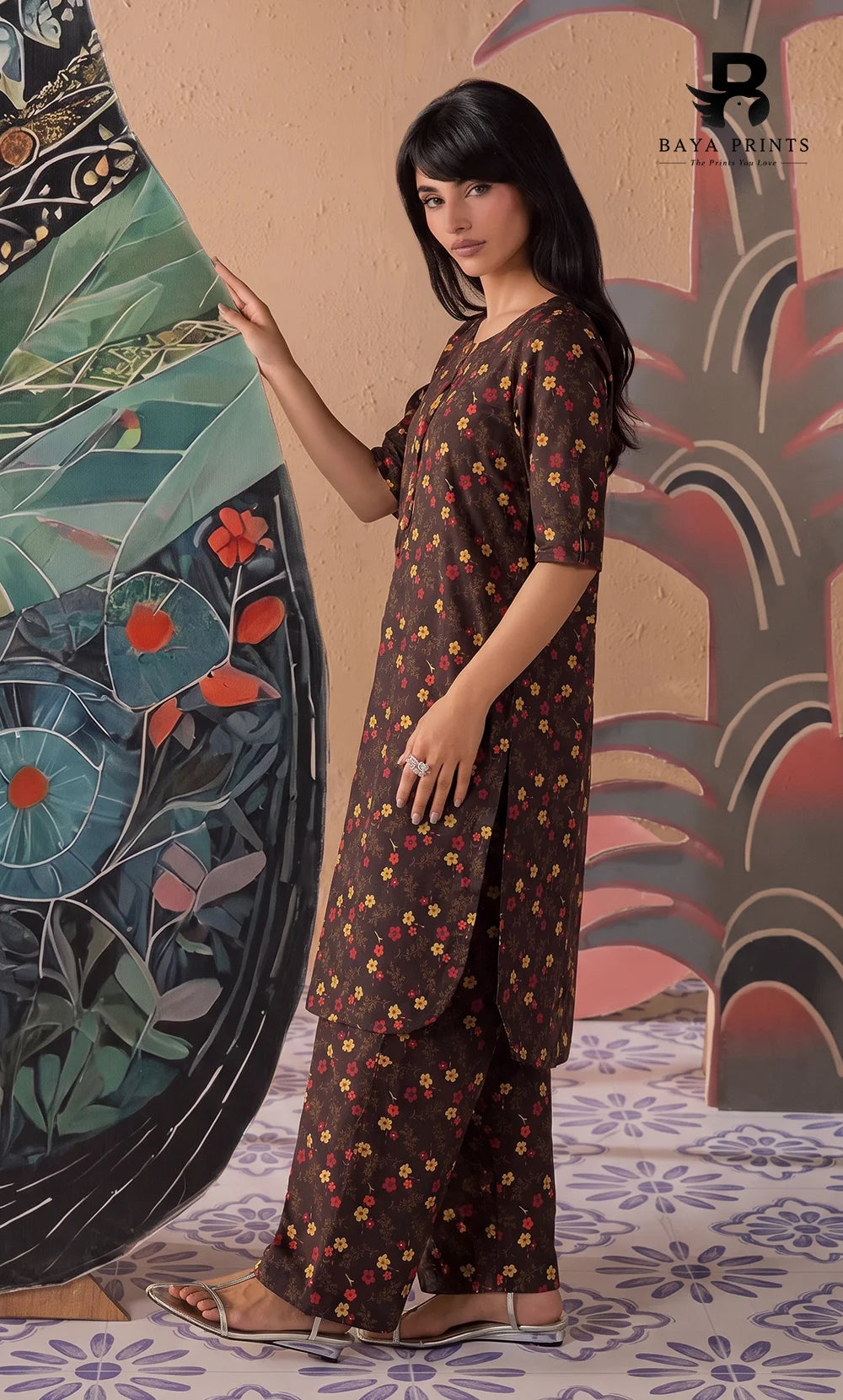 2PC printed cotton | Unstitched | BA-V1- | 18 Pari