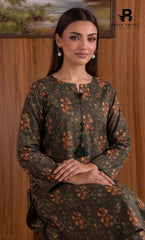2PC printed cotton | Unstitched | BA-V1- | 4 Pari