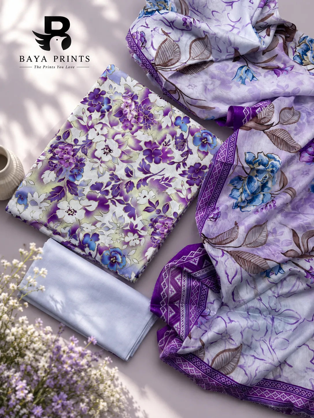 3PC Printed Lawn | Unstitched |  ET-V2