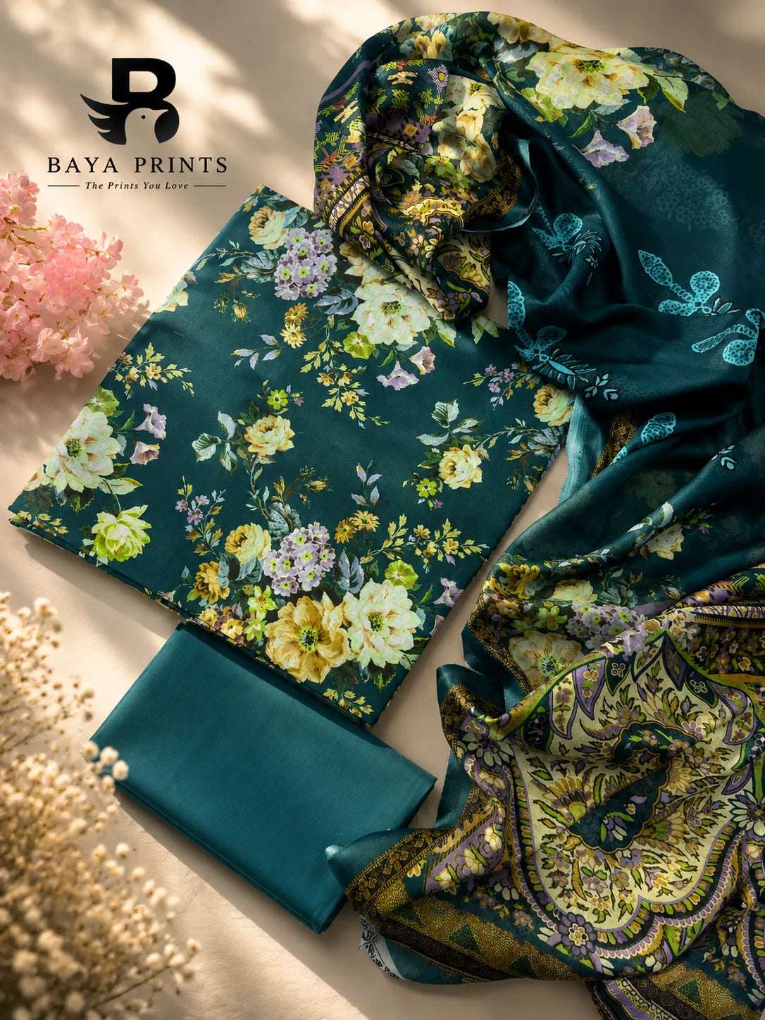3PC Printed Lawn | Unstitched |  ET-V2