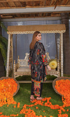 3 Piece Unstitched Printed Lawn  Suit | Tye & Dye V2-05