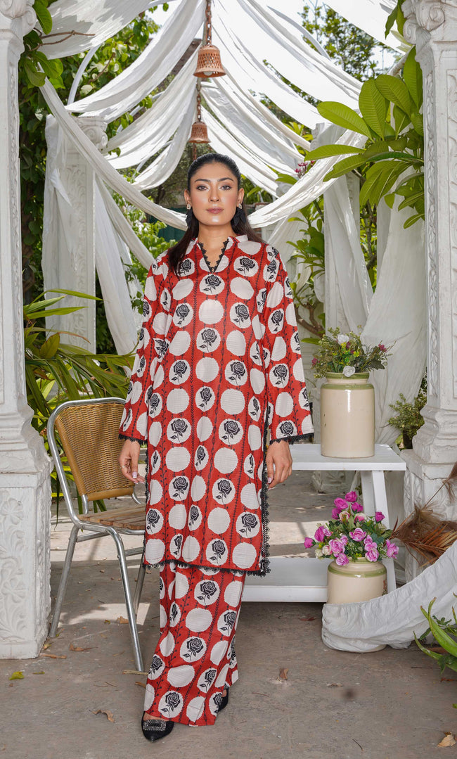 2PC Unstitched Printed Lawn Suit  - BD-V4-06 Hover Image