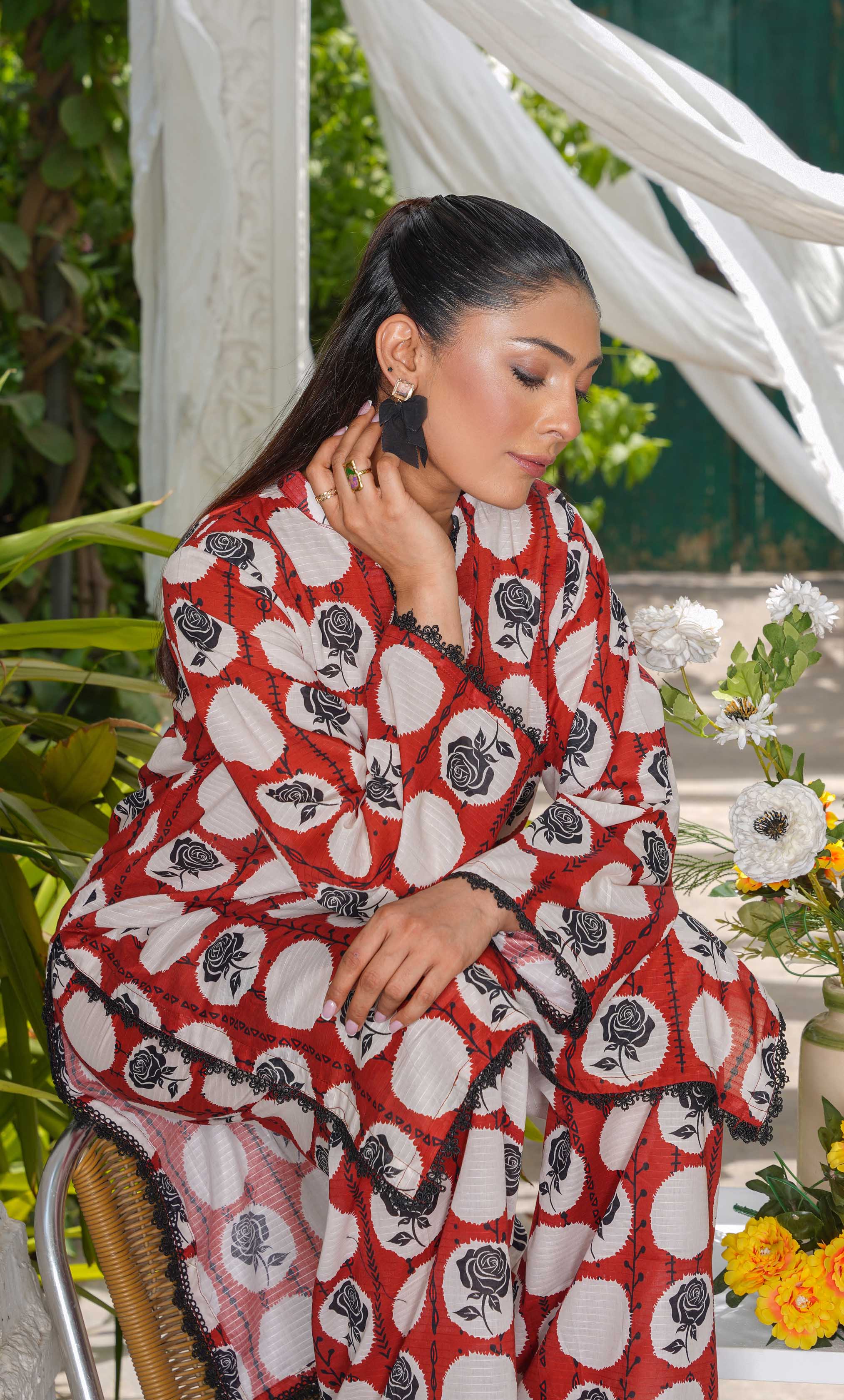 2PC Unstitched Printed Lawn Suit  - BD-V4-06