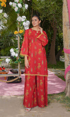 2PC Unstitched Printed Lawn Suit  - BD-V4-02