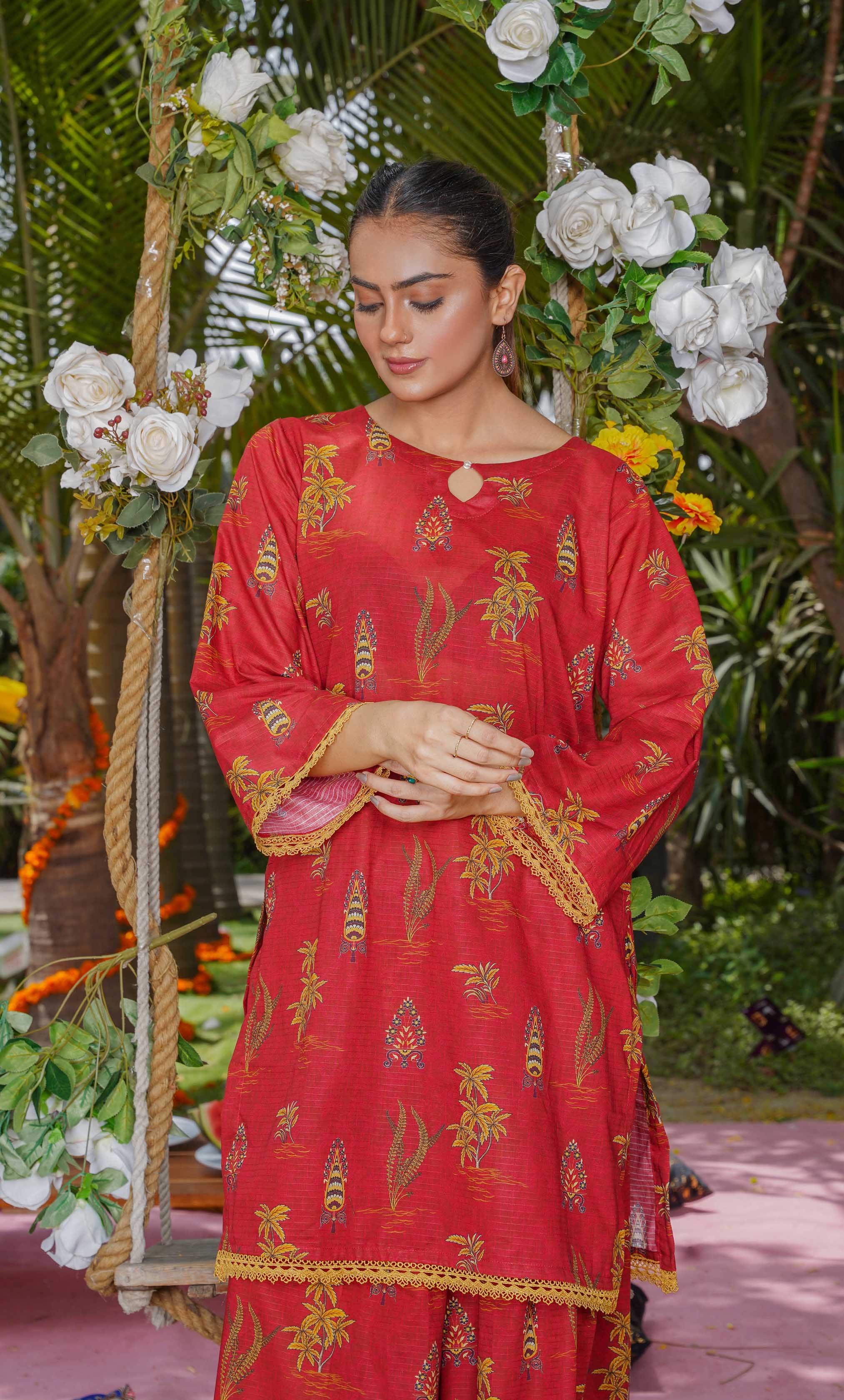 2PC Unstitched Printed Lawn Suit  - BD-V4-02