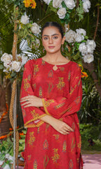 2PC Unstitched Printed Lawn Suit  - BD-V4-02