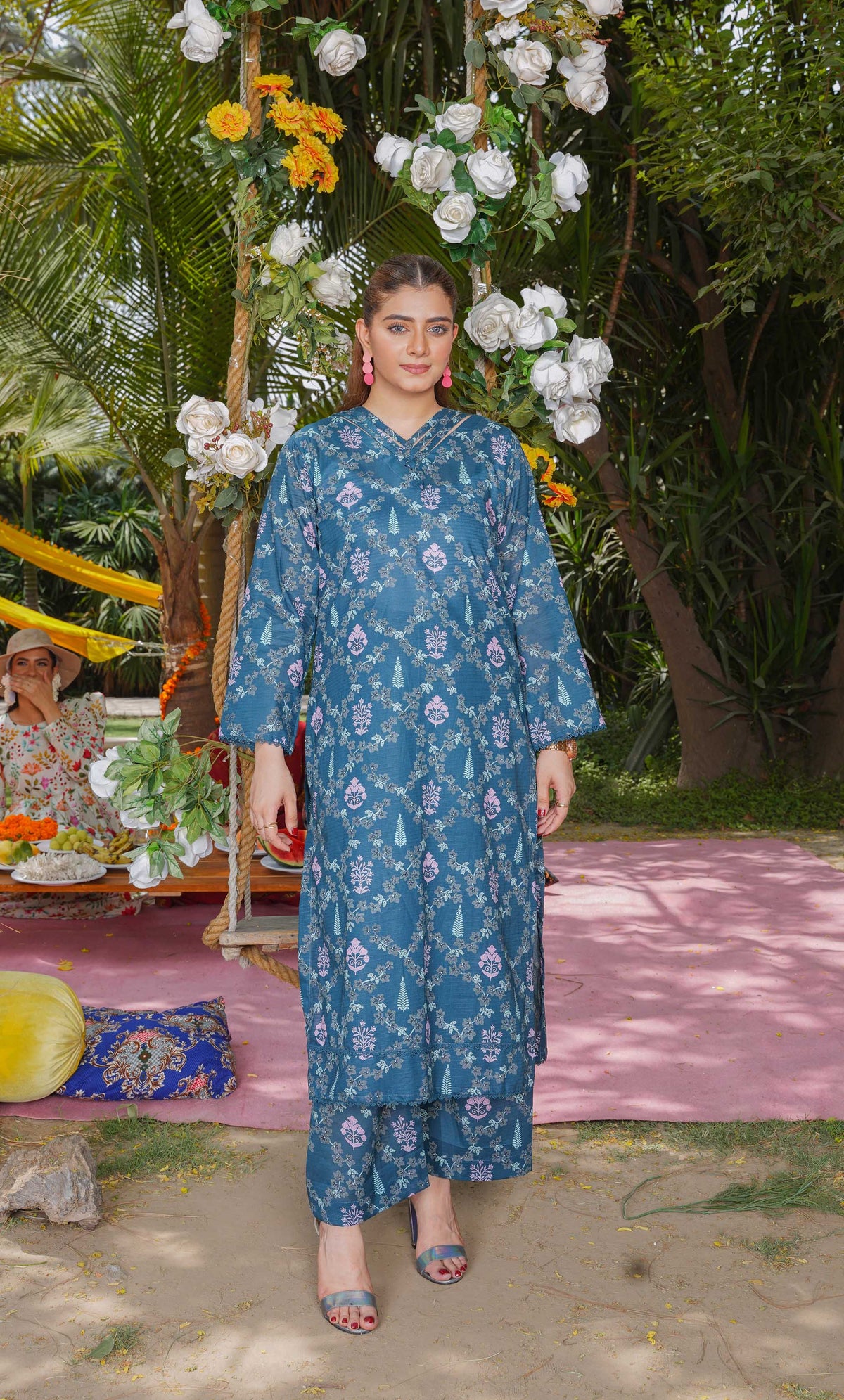 2PC Unstitched Printed Lawn Suit  - BD-V4-01