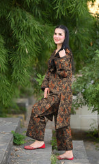 2PC Unstitched Printed Lawn Suit -V26