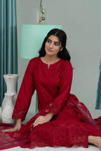 3PC Embroidered Unstitched Lawn Suit -Z 01