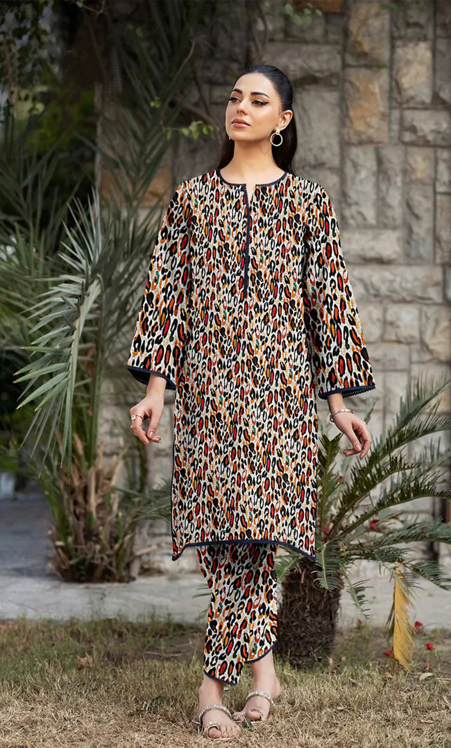 2PC Unstitched Printed Lawn Suit  - BD-V6-2 Hover Image