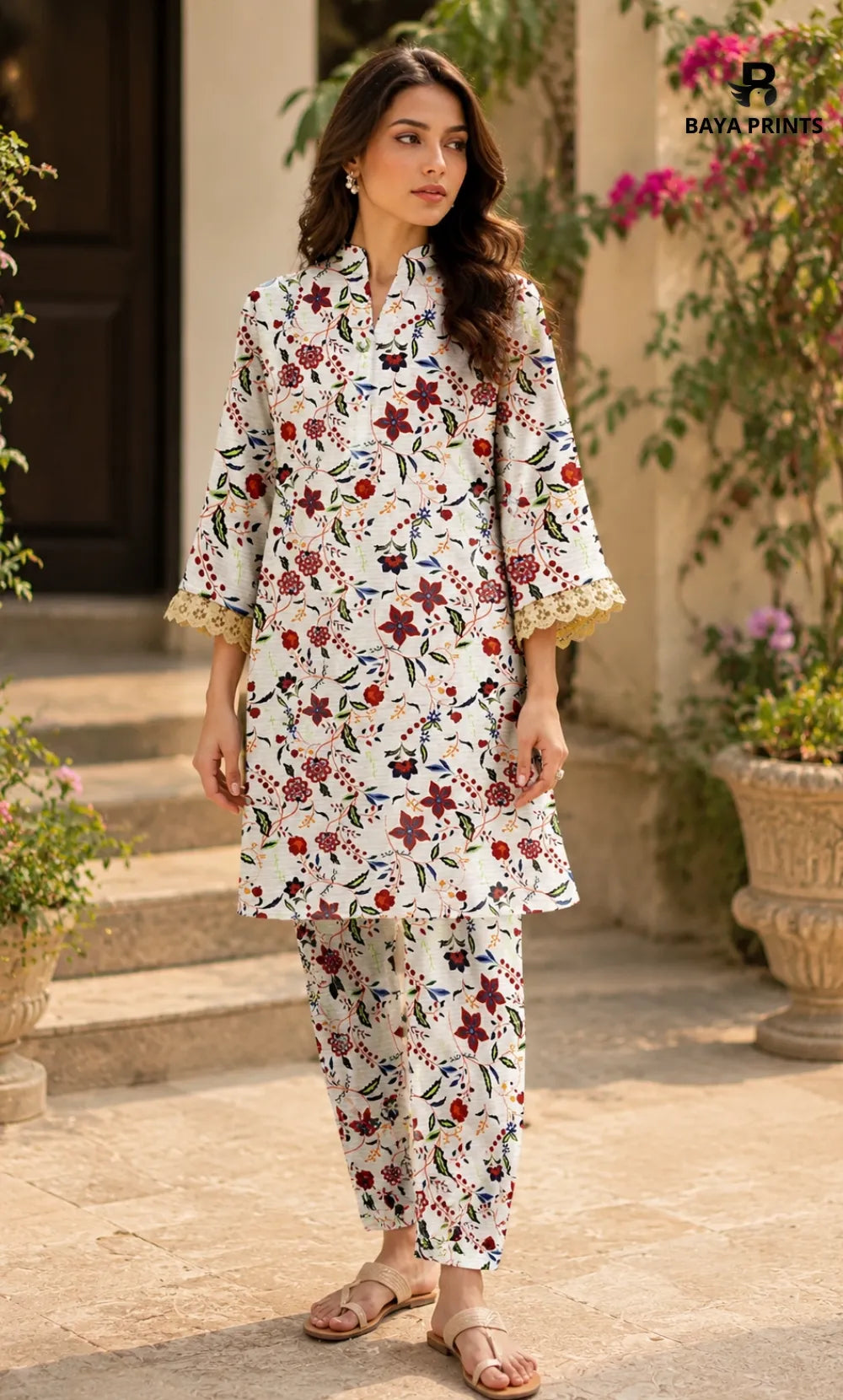 2PC Unstitched Printed Lawn Suit  - BD-V4-14