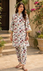2PC Unstitched Printed Lawn Suit  - BD-V4-14