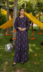 2PC Unstitched Printed Lawn Suit  - BD-V7