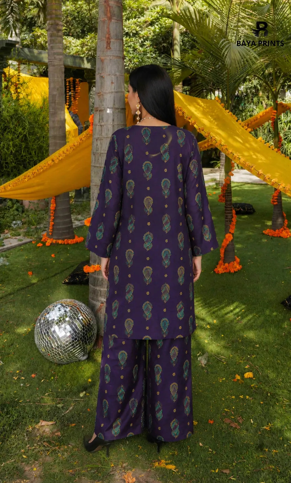2PC Unstitched Printed Lawn Suit  - BD-V7