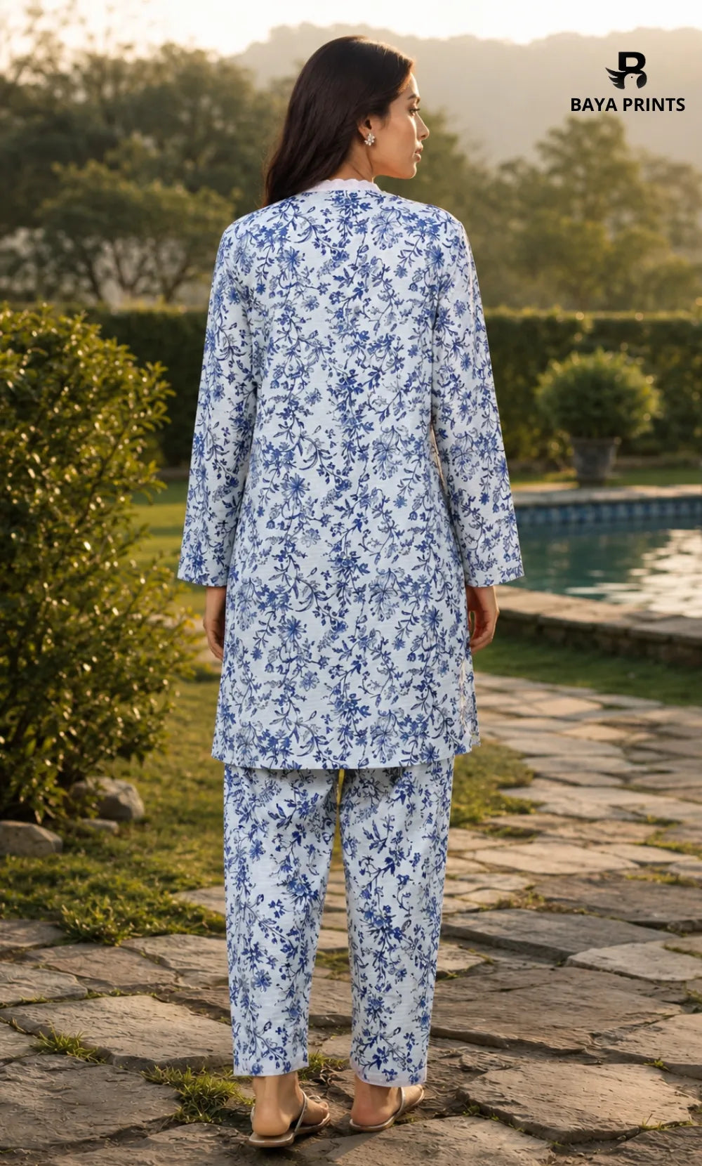 2PC Unstitched Printed Lawn Suit - BD-V4-12