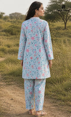 2PC Unstitched Printed Lawn Suit  - BD-V4-15