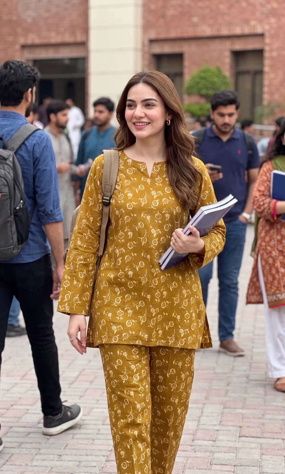 2PC Unstitched Printed Lawn Suit -Orlina -03