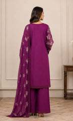 3PC Embroidered Unstitched Lawn Suit | Nafasat-04