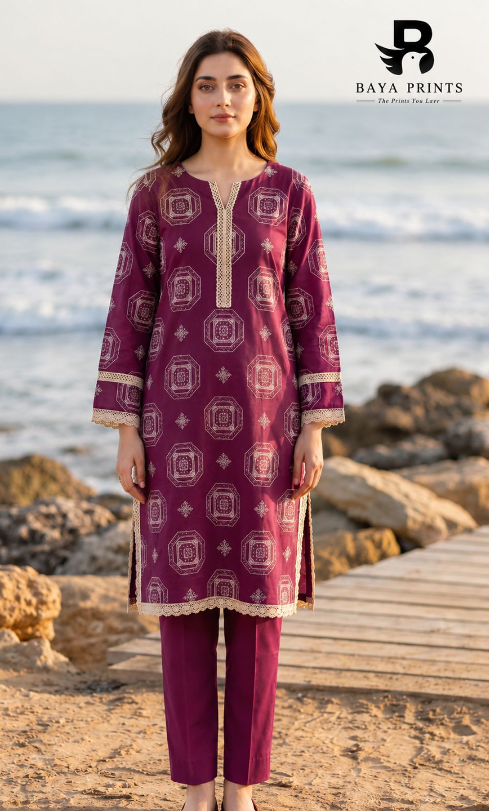 Maha Special | Premium 2PC Embroidered Lawn | Unstitched