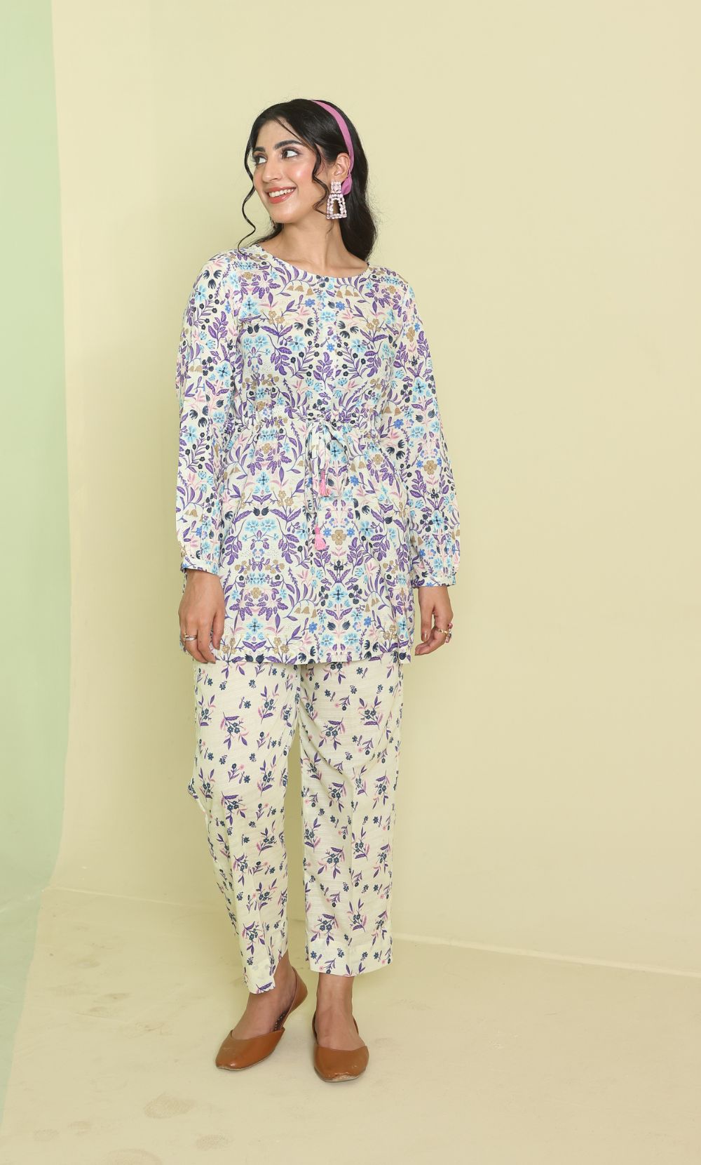 2 Piece Baya Co-Ord Set (Stitched)